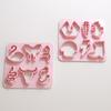 Various Shaped Clay Cutter Molds Geometry Palm Leaf Christmas Tree Polymer Clay Earrings Making Mold for Cookie Pendant Jewelry