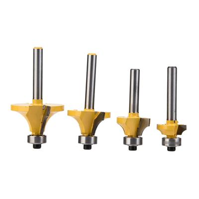 4pcs 12",38",14",18" Alloy Woodworking Milling Edging Router Bit Set