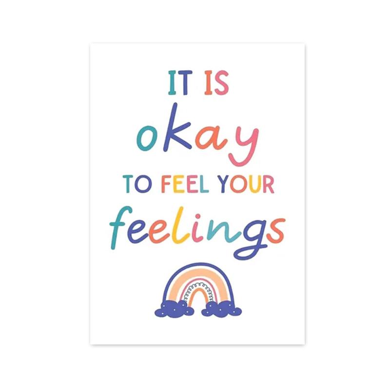 Psychische Gesundheit Psychotherapie Leinwand Gemälde Nordic Kindergarten Wand Kunst Bilder Poster Druck Für Kinder Zimmer Berater Büro Dekor
