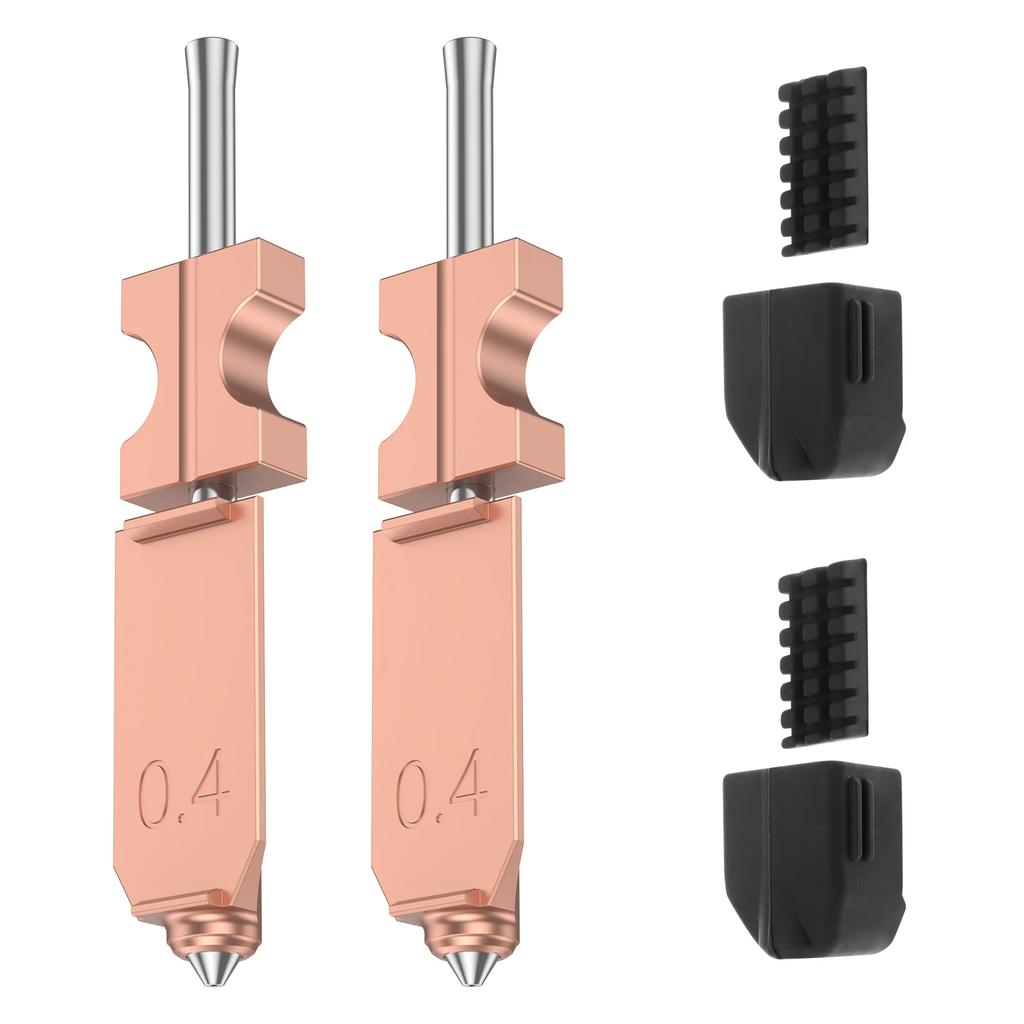 0.4mm Hotend Nozzles For AD5X 3D Printer Assembled Extruder Kits Metal Hot End/Printhead Replacement with Detachable Nozzle