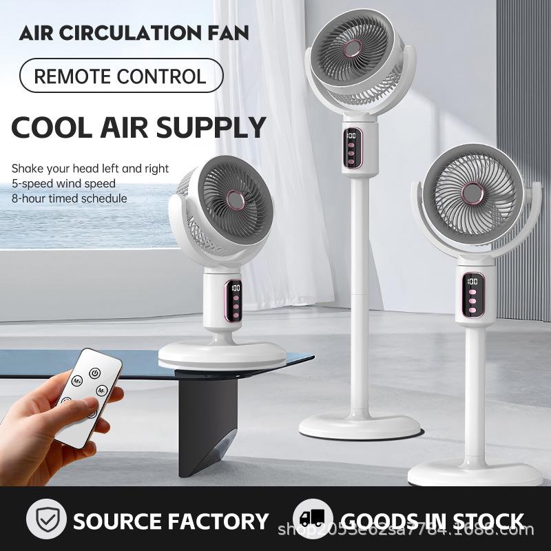 Silent Vertical Desktop Fan with Smart Wind Power JL888 Telescopic Circulation Fan
