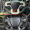 Carbon Fiber Car Steering Wheel Decor Cover Trim For Ford F-150 F150 2017-2020