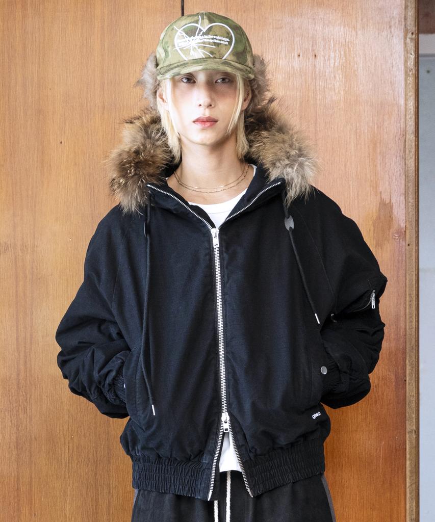 Glack Gj098 Rusty N2B Short Parka (Black)