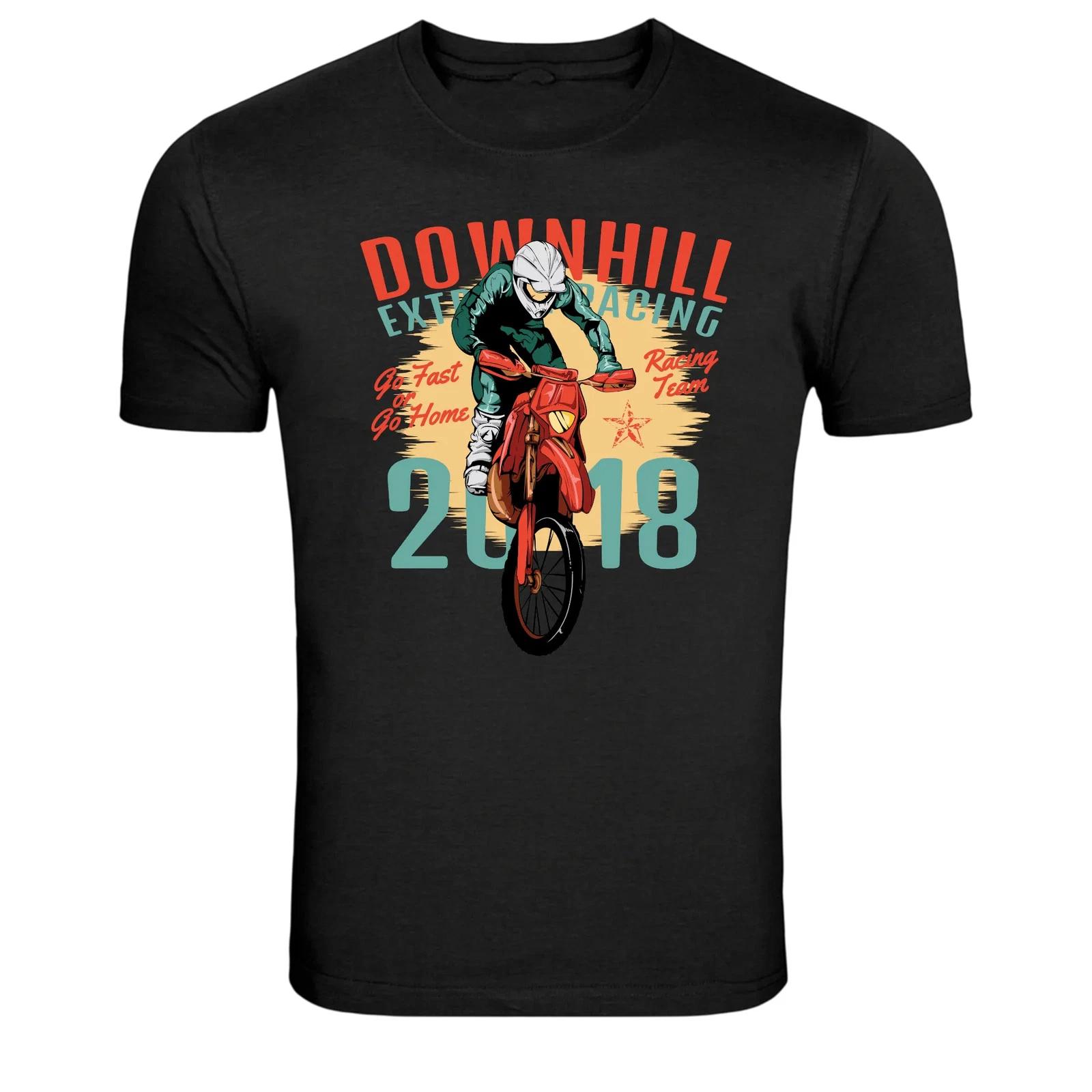 Downhill Bike Racing Extreme Sport Graphic T-Shirt 4XL