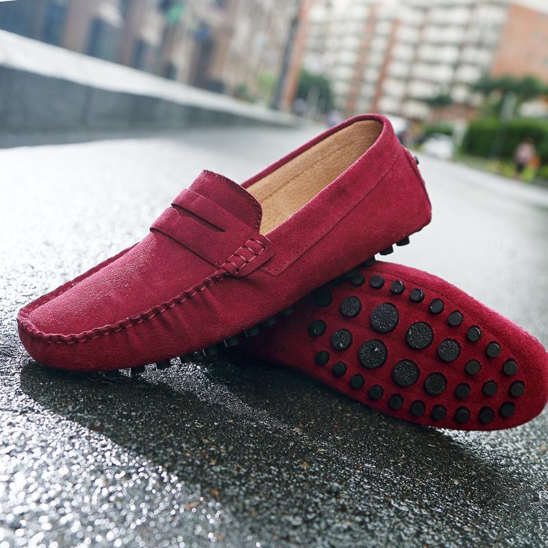 Fashion Casual Leather Men's Slip On Shoes Comfy Elegantes Loafers New Mens Business Shoes All-match Male Walking Flats Driving Footwear
