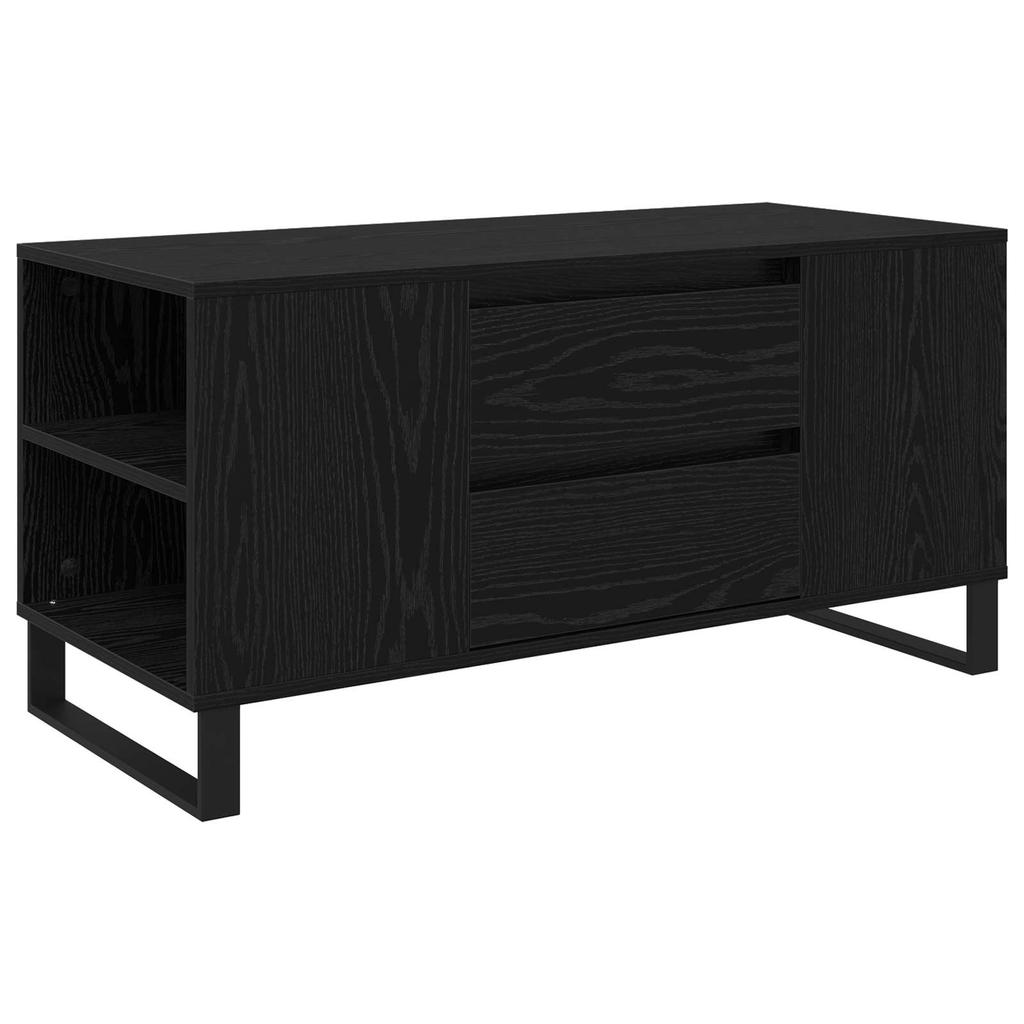 Coffee Table Black Oak Effect 102 x 44.5 x 50 cm