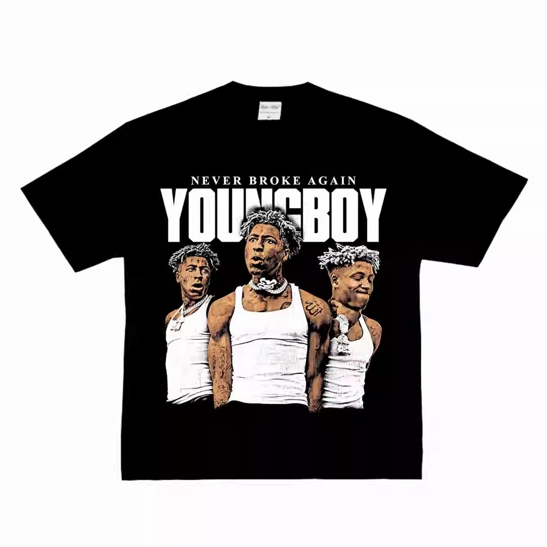 Youngboy Never Broke Again Graphic TShirt Soft Cotton Trap Rap Vibe Unisex Oversized Crew Neck Streetwear Summer Casual Tees S