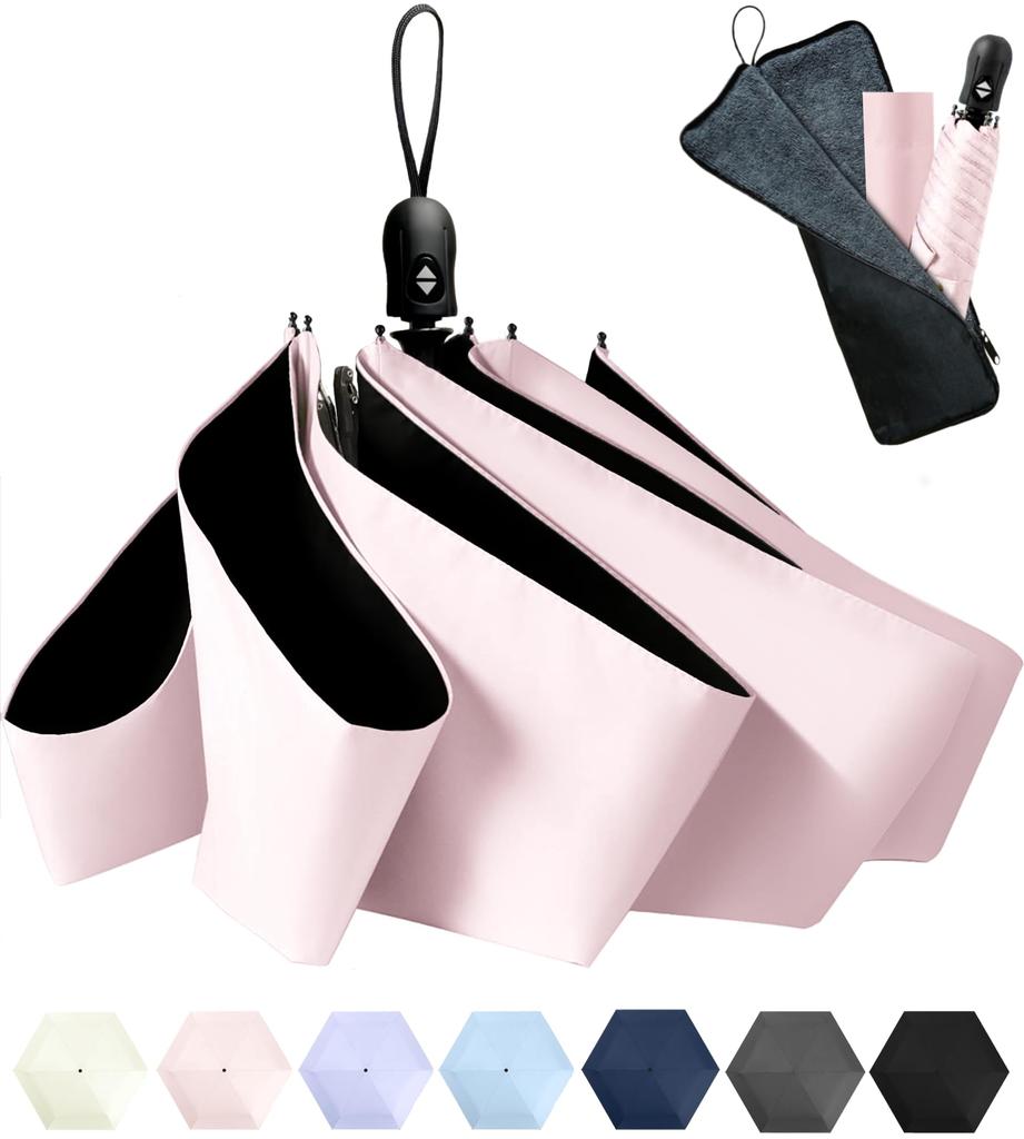 დასაკეცი ავტომატური ქოლგა მზიანი ან წვიმიანი ამინდისთვის, დასაკეცი, კომპაქტური, დასაკეცი, ულტრაიისფერი სხივებისგან დამცავი, GDEEL [JIS სტანდარტი], მზის ქოლგა, ქოლგა, ერთი შეხებით