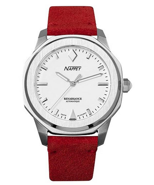 Nappey Renaissance Steel And White Automatic NY41-AD2M-3B6A 200M Unisex Watch