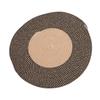 Round Jute Rug Reversible Retro Nordic Style Fashionable Area Rug Circle Carpet for Bedroom Hallway