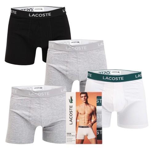 Lacoste Mens Cotton Stretch Boxer Shorts (Pack of 3)