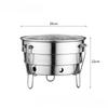 Outdoor BBQ Klappbar Teilbar Tragbar Edelstahl Feuerstelle Kochzubehör Picknick Holzkohle Grillmaschine Campingausrüstung