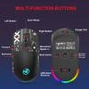 3-mode Wireless Gaming Mouse Colorful RGB Cool Print Laptop Wireless Mouse Ergonomic Silent Buttons Wireless Bluetooth Mouse
