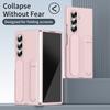 For Samsung Galaxy Z Fold7 5G Phone Case Kickstand Wristband PC Silicone Mobile Cover
