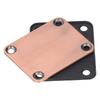 Guitar Neck Plate 4 Bolt with Screws for Telecaster Electric Bass Replacement Supplies Repair Parts 