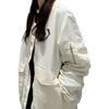 Converse Jackets Unisex White Baseball Collar Moderate 10024169-A01