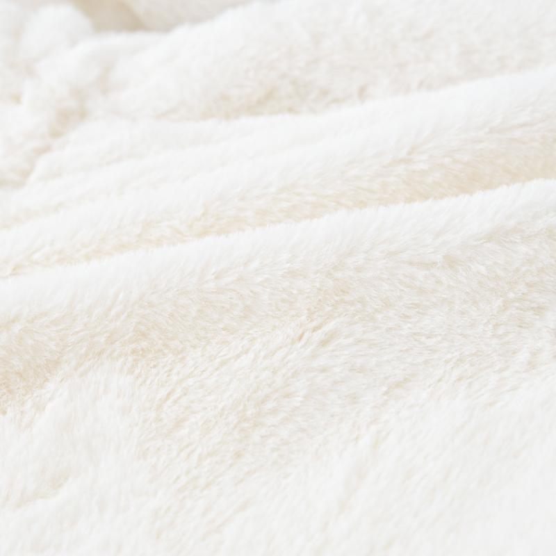 Rabbit Ears Coat Cute Baby Girl Faux Fur Fleece Jacket Children's Thickened Winter Warm Jacket