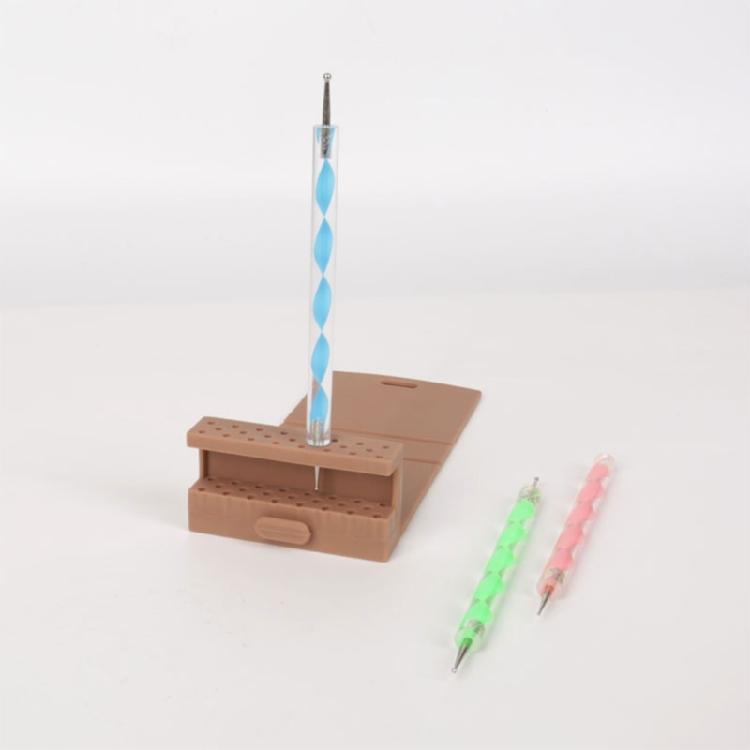 Practical Silicone Nail Drill Bit Storage Solution Compact And Stylish Nail Bit Holder For Efficient Tool Management