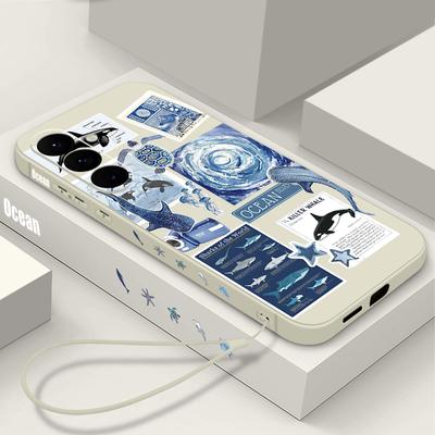 Shark Ocean Fish Print Case For Samsung Galaxy S26 S25 Ultra S24 S23 S22 Plus S21 FE A15 A16 A17 A35 A36 A54 A55 A56 5G Soft Cover