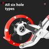 Rotary Leather Punch Tool Heavy Duty Leather Craft Kit for Belt Watch Strap Hole Puncher Sewing Machine Eyelet Setter Household