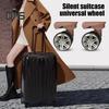 1 Paar Universal-Ersatzräder, geräuscharm, zweireihig, groß, Trolley-Gepäckrad, Reparatur, Reisekoffer, Teile, Zubehör, Rad