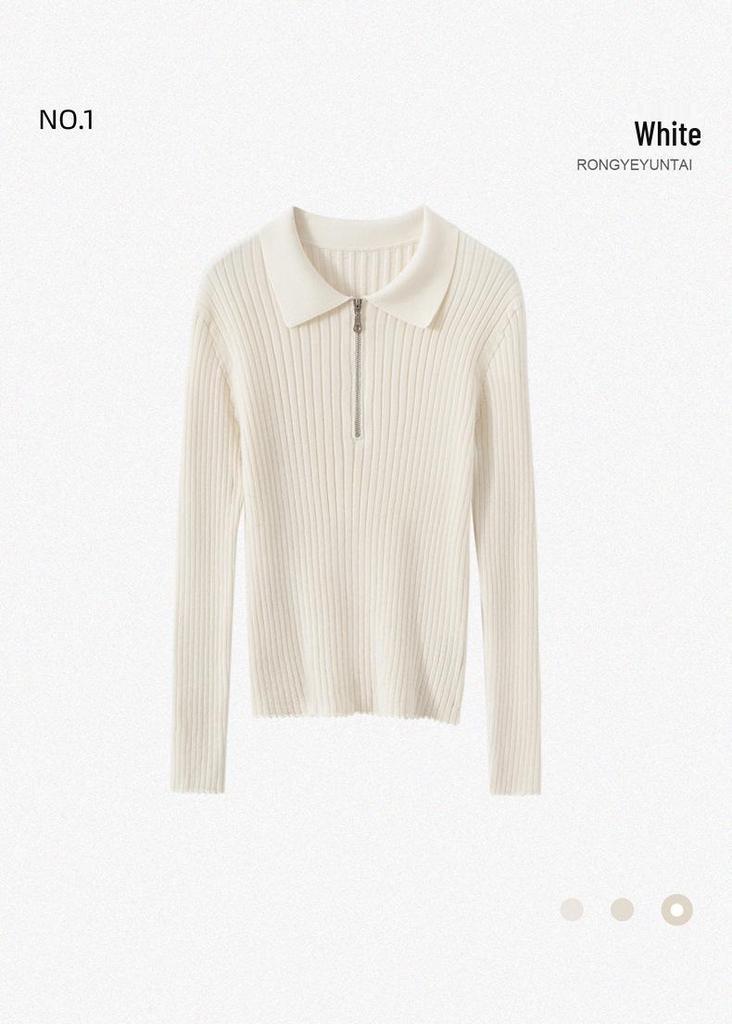 100% Pure Cashmere Slim Fit Women's Knitwear - Stylish Autumn/Winter Base Layer Top