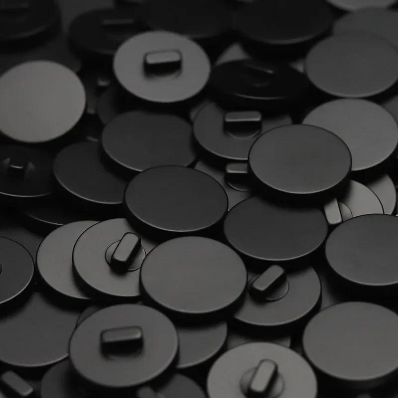 10pcs Beautiful Resin Buttons Solid Color Smooth Resin Round Shank Buttons Winter Coat Sewing Accessories