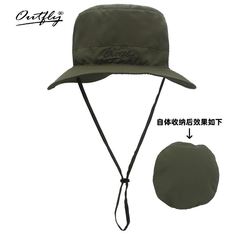 Camping Foldable Wallet Bucket Hat Quick Drying Light Outdoor Hat Sun Protection Sun Hat Mountaineering Fishing Hat Men