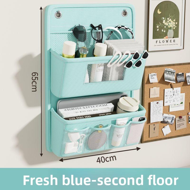 

Универсальный настенный органайзер для хранения, тканевая подвесная сумка с несколькими отделениями для ванной комнаты, с прозрачным окошком, крючками и аксессуарами