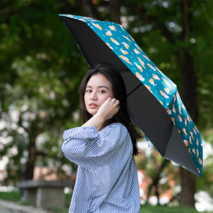 Large But Lightweight Folding for Both Sunny and Rainy Manual Opening and Dog and Cat Heat Light UV Compact Folding UV Pocket Mini UV Super Water for