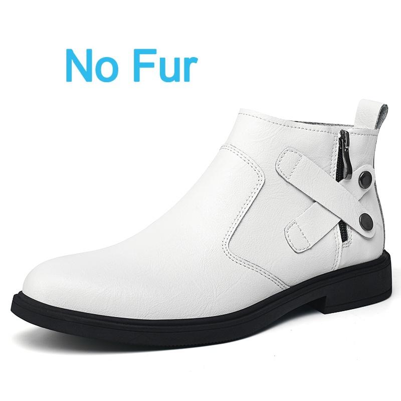 New Flat Designer Chelsea Boots British Style Men Brand Genuine Leather Ankle Boots Comfy Fashion Casual Leather Business Boots