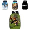 Roblox Pattern Kids School Backpack With Large Capacity And Durable Polyester Material