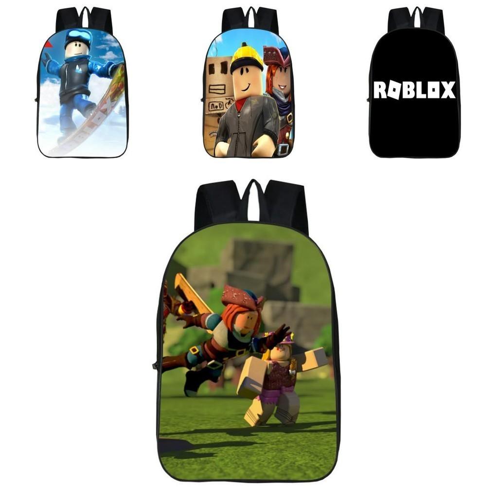 Roblox Pattern Kids School Backpack With Large Capacity And Durable Polyester Material