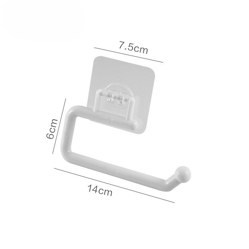 Space-Saving Kitchen Cabinet Hanging Shelf with Paper Roll Holder and Towel Hanger Small белый 476₽