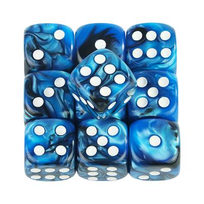 6 Sided Mini Dice 10pcs 12mm Double Color Dice Gambling Dice for DIY Entertainment Game Tabletop Game