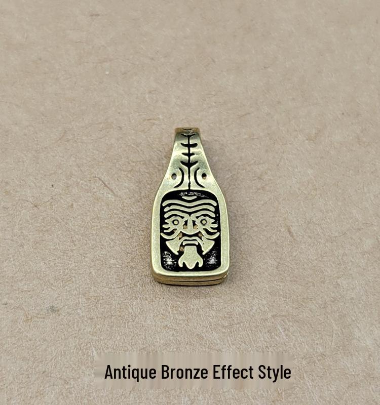 Non-fading Tibetan Copper Card Buckle Handmade Prayer Beads String - Buddhist Accessories.