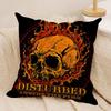 Heavy Metal BandDDisturBedS Cushion Cover Soft Plush Fabric DoubleSided Printed Cushion Covers for All Seasons Home Decor