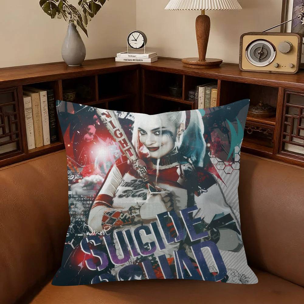 Cushion Cover Inches Farmhouse Decor Home Throw Pillow Covers For Couch Decorations Movie H-H-Harley Cool Quinn