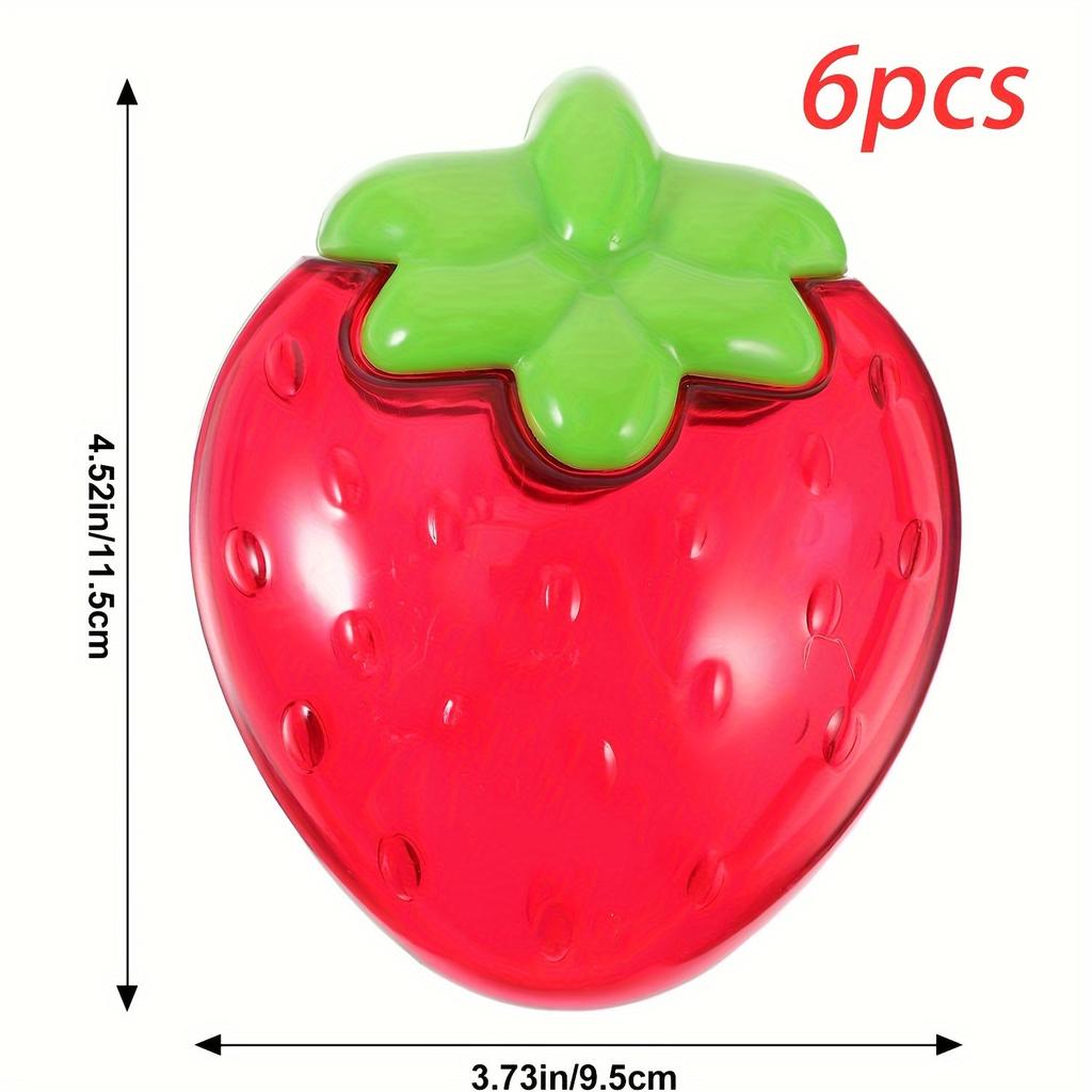 6 packs of strawberry jewelry boxes, candy boxes, candy cans, candy containers, Valentine's Day strawberry containers, gifts for teachers and friends