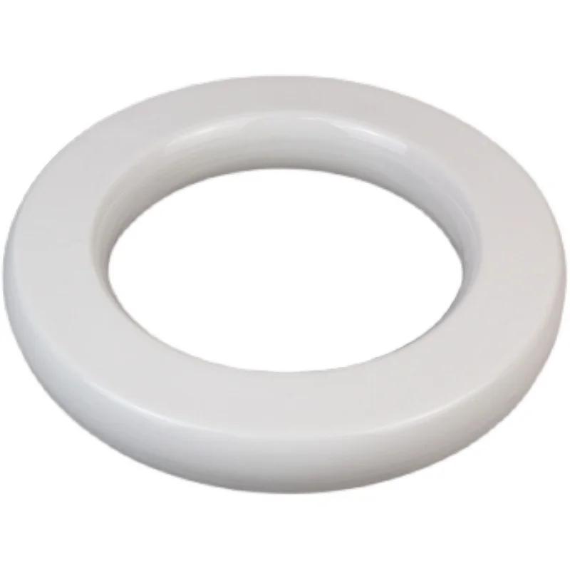 Pure White Circle Ring Plate Japanese Hotel Restaurant Sushi Sashimi Plate Dessert Plate Home Kitchen Creative Ceramic Tableware