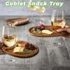 Smooth Surface Appetizer Plates Free Your Hand Goblet Snack Tray Goblet Charcuterie Board  Banquet