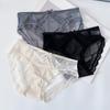 Women's Lace Panties Mid Waist Triangle Briefs Elastic Waist Sexy Comfortable Sexy Bikini Underwear Cheeky Underwear Panties Hipster Lace Trim Panties