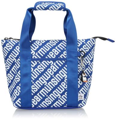 Cart Bag Pattern Cold Pouch Penguin Charm with D Ring Golf MQCXJA51 BL00 [Munsingwear] [ENVOY] All-over Women's (Blue)