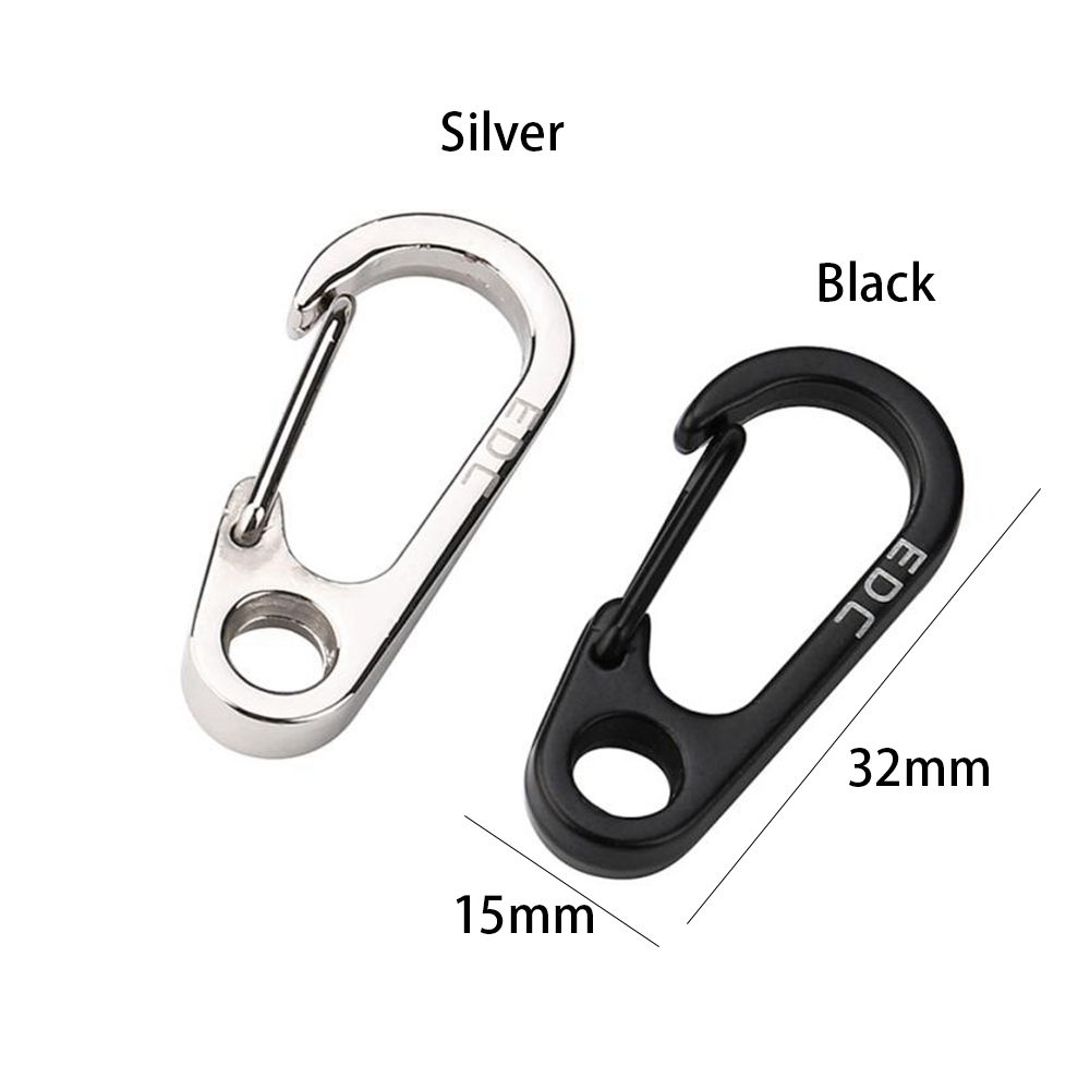 MIni Aluminum Alloy D Carabiner Spring Clips D-Ring Key Chain Camping Keyring MIni Aluminum Alloy D Carabiner Spring Clips D-Ring Key Chain Camping Keyring