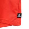adidas Back print Football Long sleeve Wear O Orange 3 Lines Men's Used