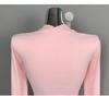 Korean Dongdaemun Sexy Square Neck Slimming Long Sleeve Low-Cut Top for Women