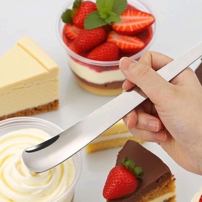 304 Stainless Steel Ice Cream Spoon Multi-purpose Yogurt Dessert Scraper Spoon Oat Cake Jam Mixing Scoop for Home Kitchen Use4