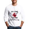 Men's Halloween Print Raglan Dralan Three-quarter Sleeve Casual Top
