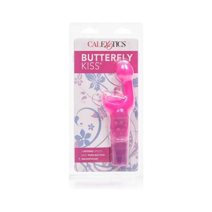 Stimulateur - CALIFORNIA - KISS PAPILLON - Rose - TPR - Étanche