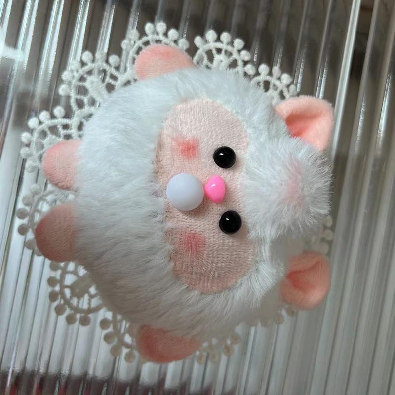 Sheep Bubble Doll Pinch Decompress Pendant Kawaii Cartoon Squeak Diy Creativity Key Chain Accessories Material Kit